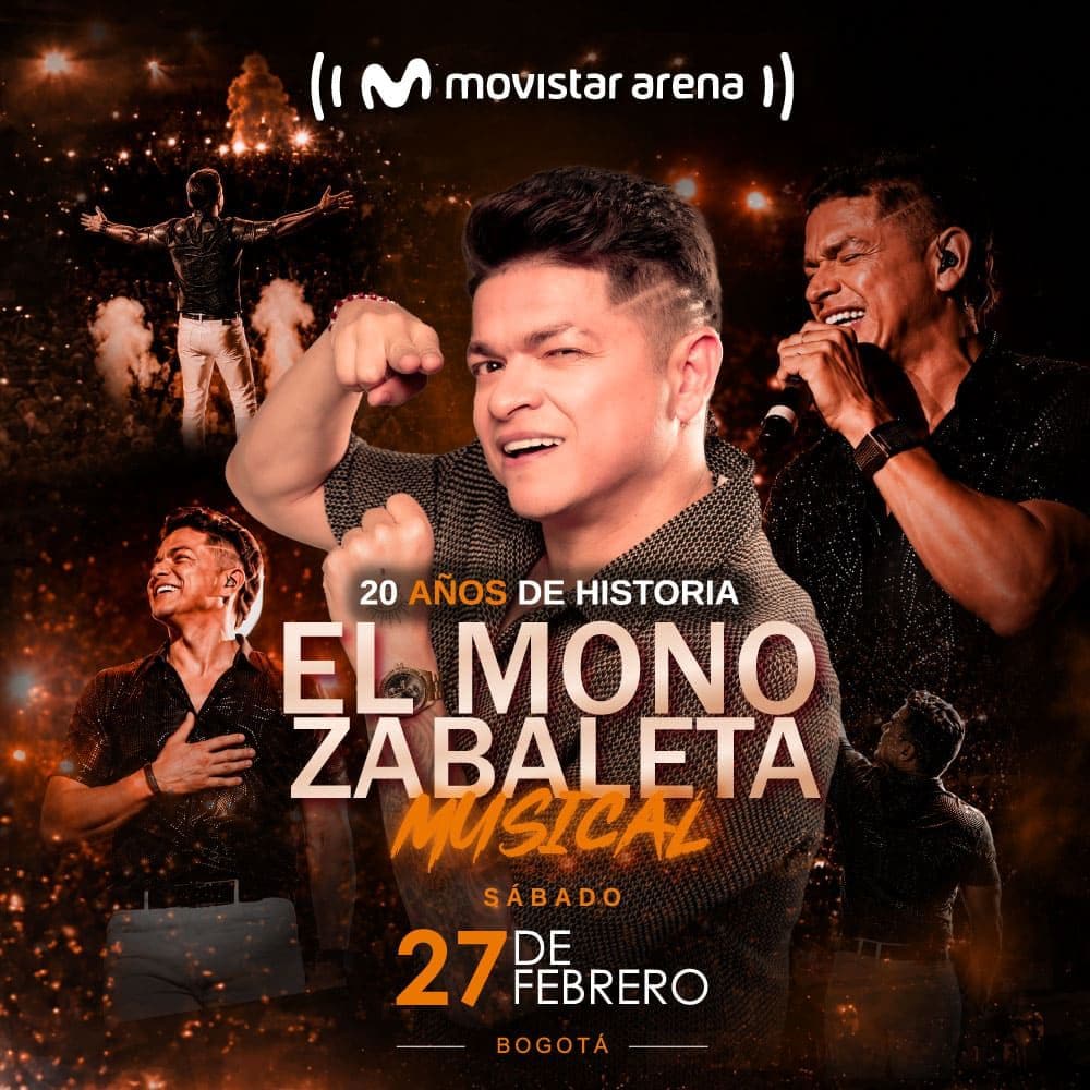 El Mono Zabaleta · 20 años de historia musical, Movistar Arena