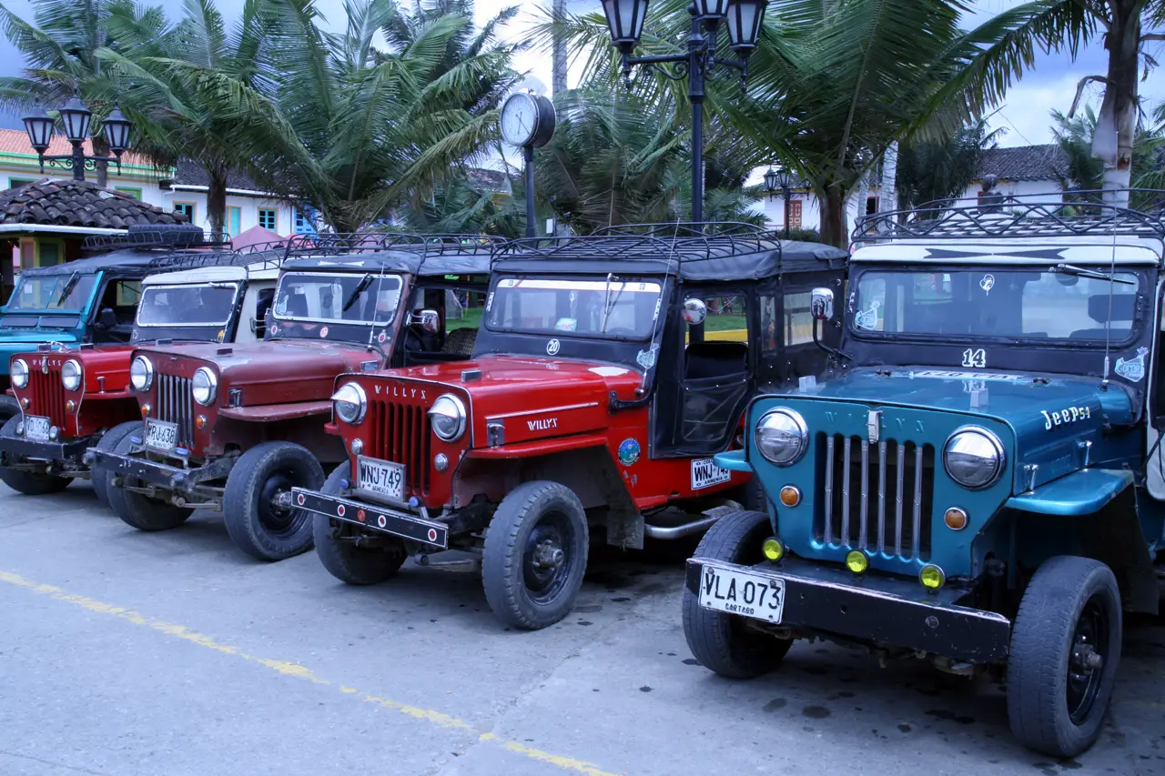 Jeeps Willys en Salento, Quindío