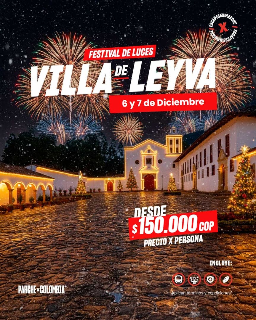 Festival de Luces de Villa de Leyva: desde $150.000 por persona