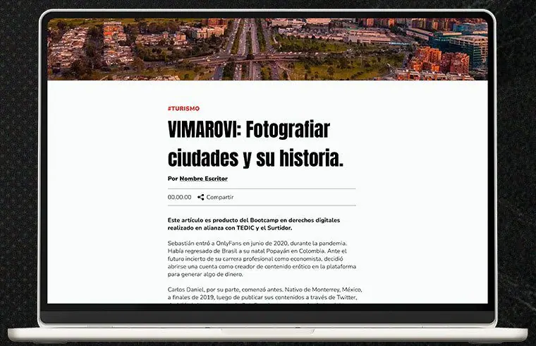 Ejemplo de artículo de Parche x Bogotá