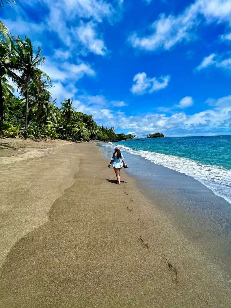 Playa entre la selva y el mar en Nuquí
