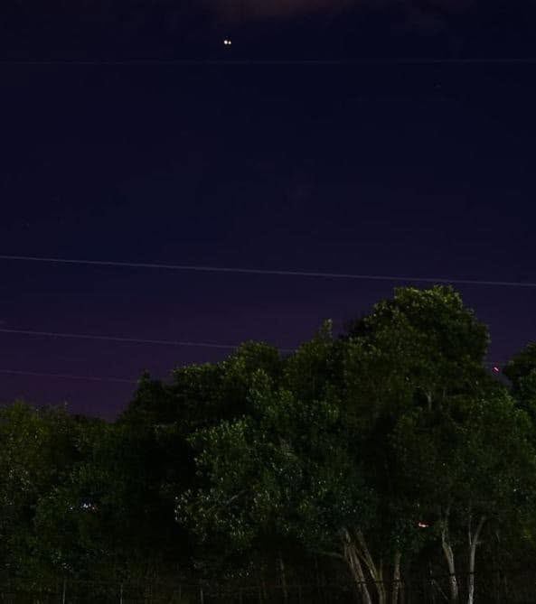 Júpiter y Saturno desde Girardota, Antioquia