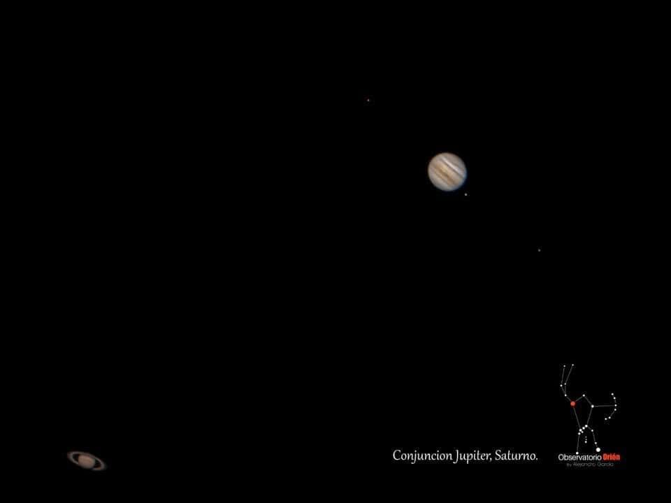 Júpiter y Saturno desde Guarne, Antioquia