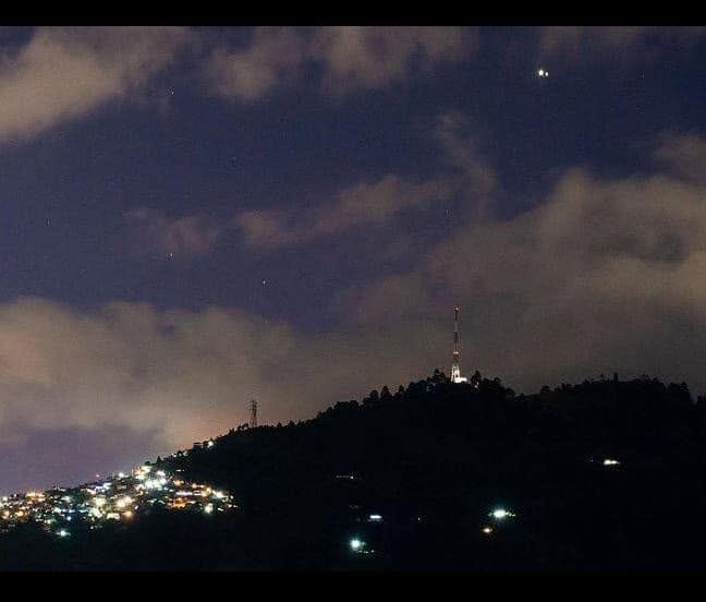 Júpiter y Saturno desde Bello, Antioquia