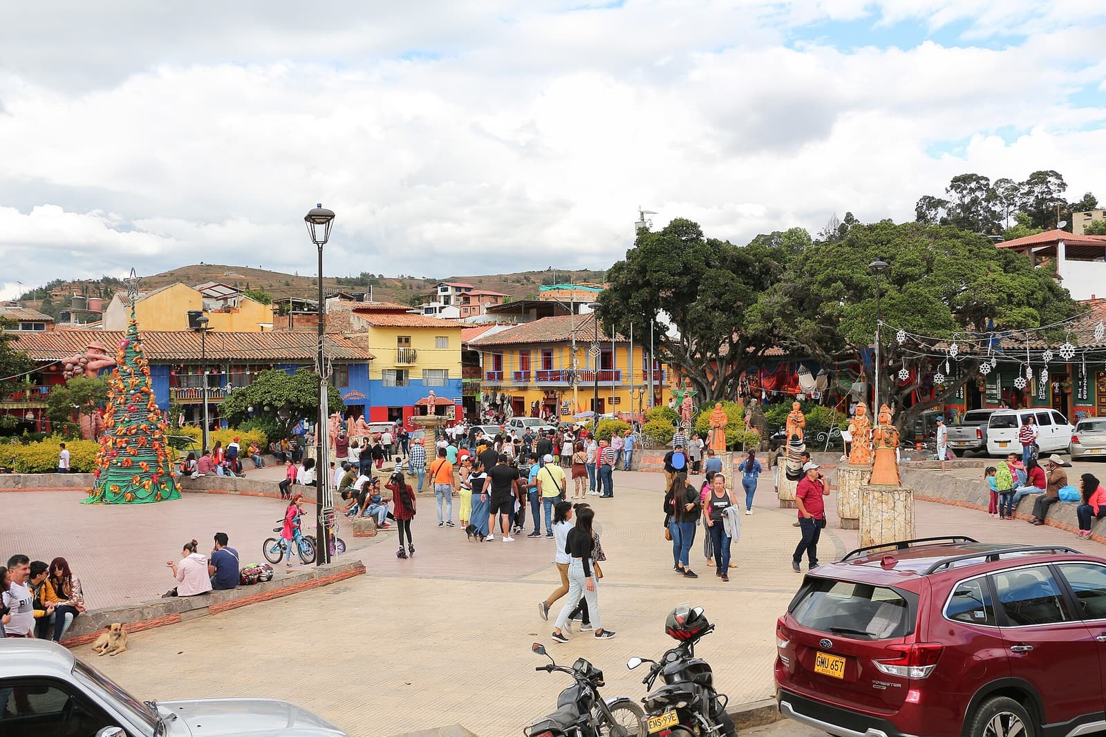 Parque principal de Ráquira